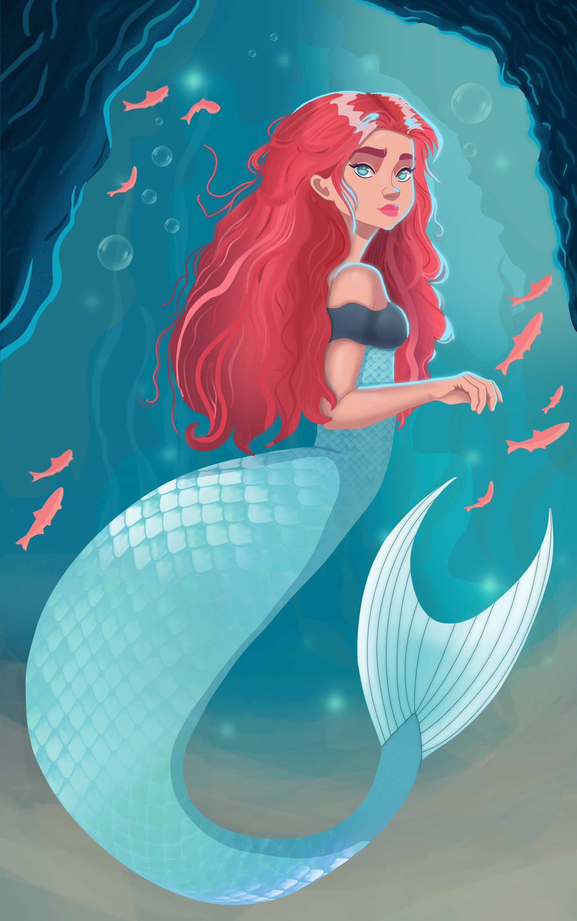 Transmigrated Into the Violent Boss’ Little Mermaid