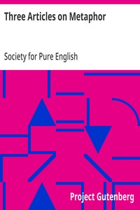 Three Articles on Metaphor