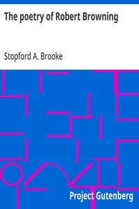 The poetry of Robert Browning