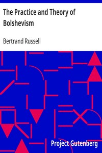 The Practice and Theory of Bolshevism