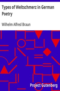 Types of Weltschmerz in German Poetry
