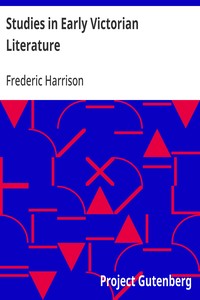 Studies in Early Victorian Literature
