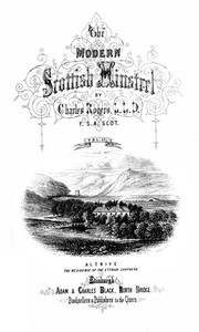 The Modern Scottish Minstrel, Volume 2.  The Songs of Scotland of the Past Half Century