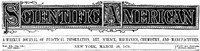 Scientific American, Volume 40, No. 13, March 29, 1879 A Weekly Journal of Practical Information, Art, Science, Mechanics, Chemistry, and Manufactures