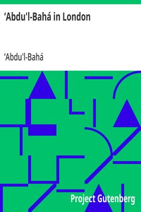 ‘Abdu'l-Bahá in London