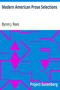 Modern American Prose Selections