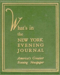 What's in the New York Evening Journal America's Greatest Evening Newspaper