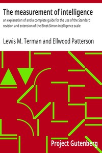 The measurement of intelligence
