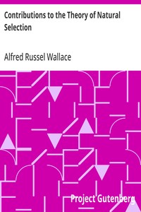 Contributions to the Theory of Natural Selection A Series of Essays