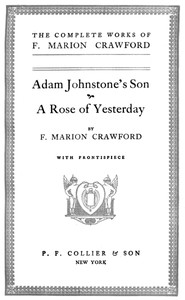 Adam Johnstone's Son