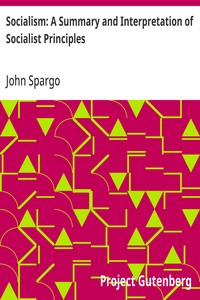 Socialism: A Summary and Interpretation of Socialist Principles
