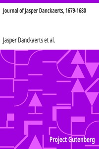 Journal of Jasper Danckaerts, 1679-1680