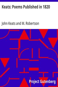 Keats: Poems Published in 1820