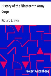 History of the Nineteenth Army Corps