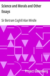 Science and Morals and Other Essays