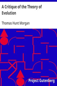 A Critique of the Theory of Evolution