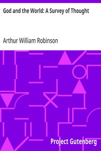 God and the World: A Survey of Thought