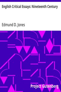 English Critical Essays: Nineteenth Century