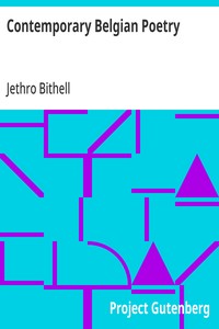 Contemporary Belgian Poetry Selected and Translated by Jethro Bithell