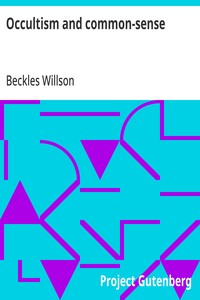 Occultism and common-sense