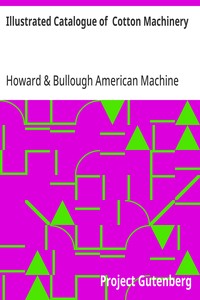 Illustrated Catalogue of  Cotton Machinery