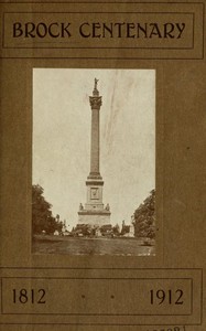 Brock Centenary, 1812-1912
