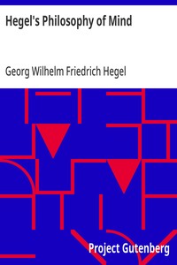 Hegel's Philosophy of Mind