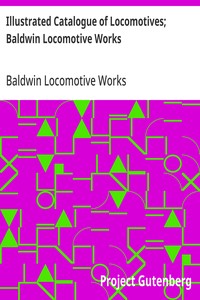 Illustrated Catalogue of Locomotives; Baldwin Locomotive Works