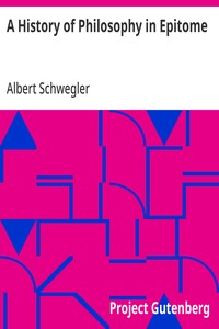 A History of Philosophy in Epitome