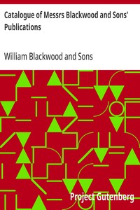 Catalogue of Messrs Blackwood and Sons' Publications  Published in 1868 as a Part of The Handy Horse-Book by Maurice Hartland Mahon