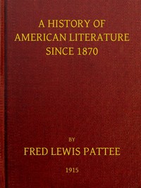 A History of American Literature Since 1870