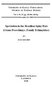 Speciation in the Brazilian Spiny Rats