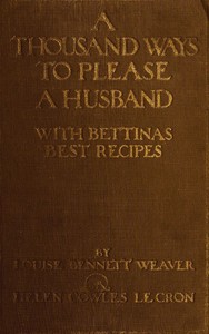 A thousand ways to please a husband with Bettina's best recipes