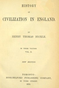 History of Civilization in England,  Vol. 2 of 3