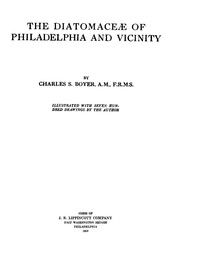 The Diatomaceæ of Philadelphia and Vicinity