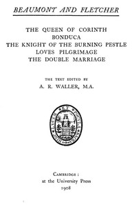 Beaumont and Fletcher's Works, Vol. 06 of 10