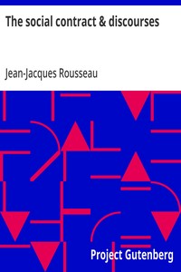 The social contract & discourses
