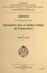 Decorative Art of Indian Tribes of Connecticut