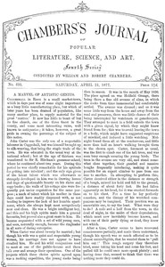 Chambers's Journal of Popular Literature, Science, and Art, No. 695 April 21, 1877.