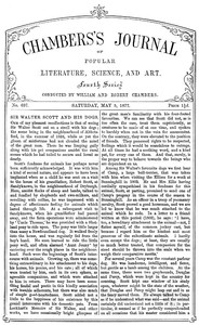 Chambers's Journal of Popular Literature, Science, and Art, No. 697 May 5, 1877