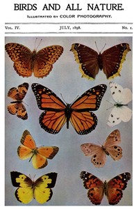 Birds and All Nature, Vol. 4, No. 1, July 1898  Illustrated by Color Photography