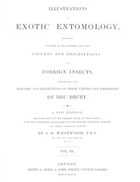 Illustrations of Exotic Entomology, Volume 3