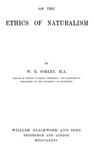 On the Ethics of Naturalism