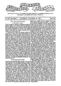 Chambers's Edinburgh Journal, No. 308  New Series, Saturday, November 24, 1849