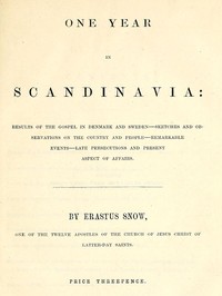 One year in Scandinavia