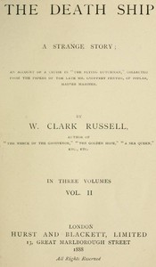 The Death Ship: A Strange Story, Vol. 2 (of 3)
