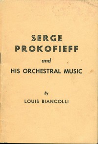 Serge Prokofieff and his orchestral music