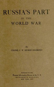 Russia's Part in the World War