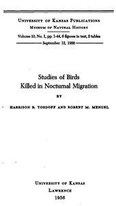 Studies of Birds Killed in Nocturnal Migration