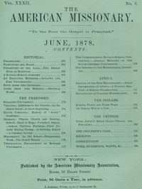 The American Missionary — Volume 32, No. 06, June, 1878